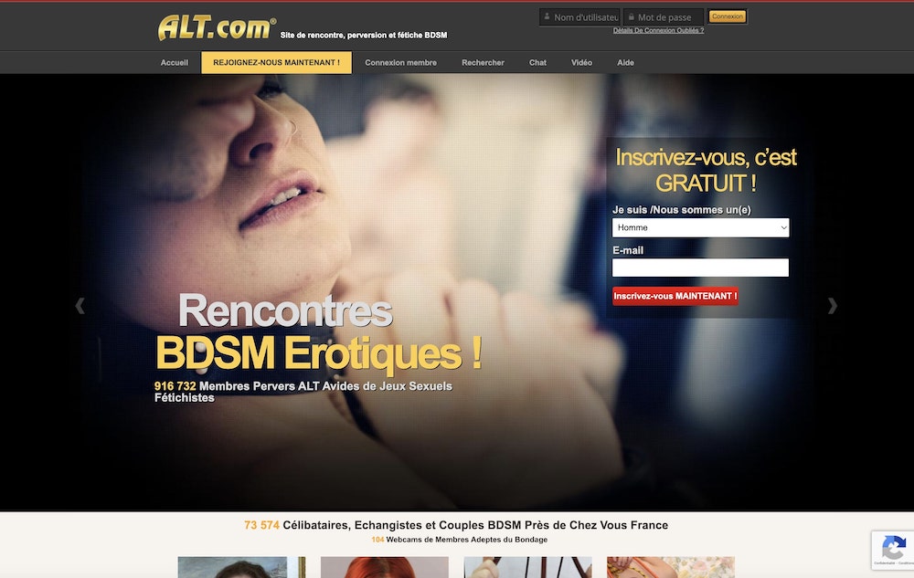 ALT.com : une plateforme de rencontre pour les pratiquants du BDSM et du fétichisme