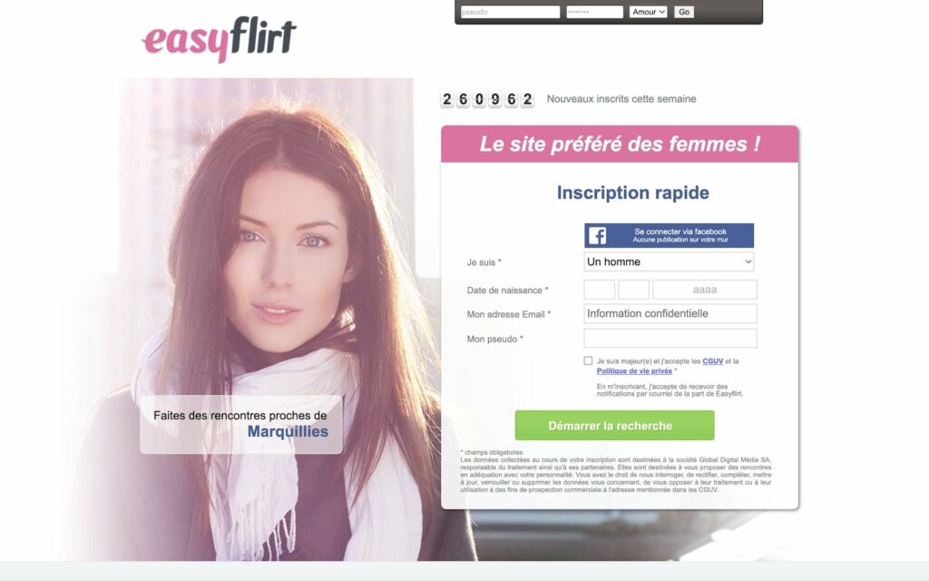 Easyflirt, le site de rencontre préféré des femmes