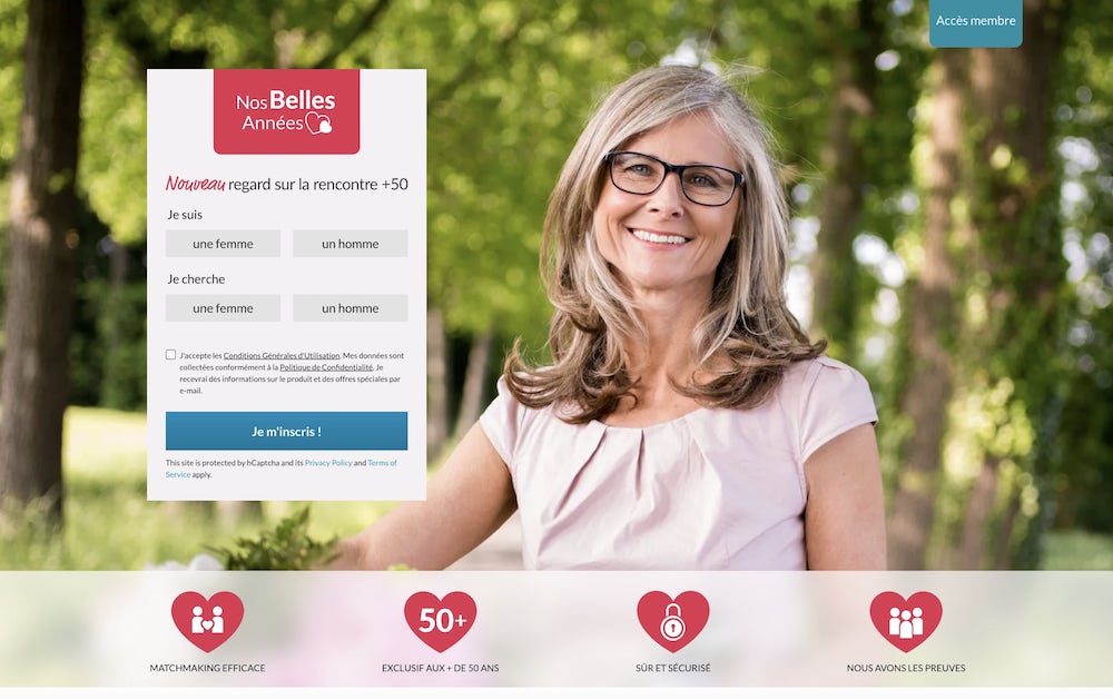 Nos Belles Années : un nouveau site de rencontre français pour séniors
