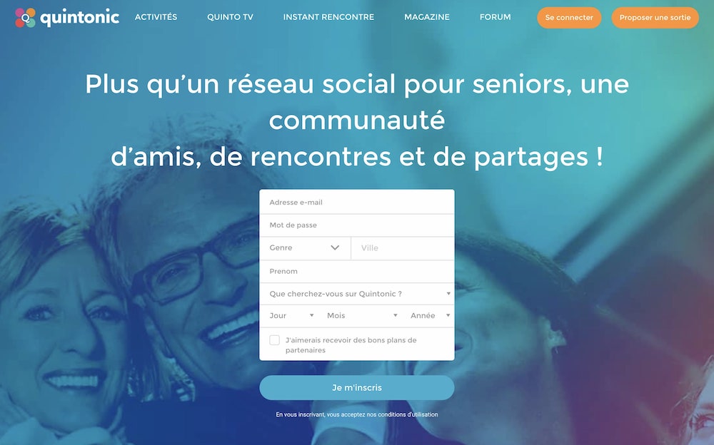 Quintonic : une plateforme de rencontre pour les personnes séniors